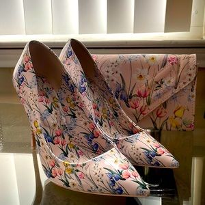 Floral Pumps + Matching Purse